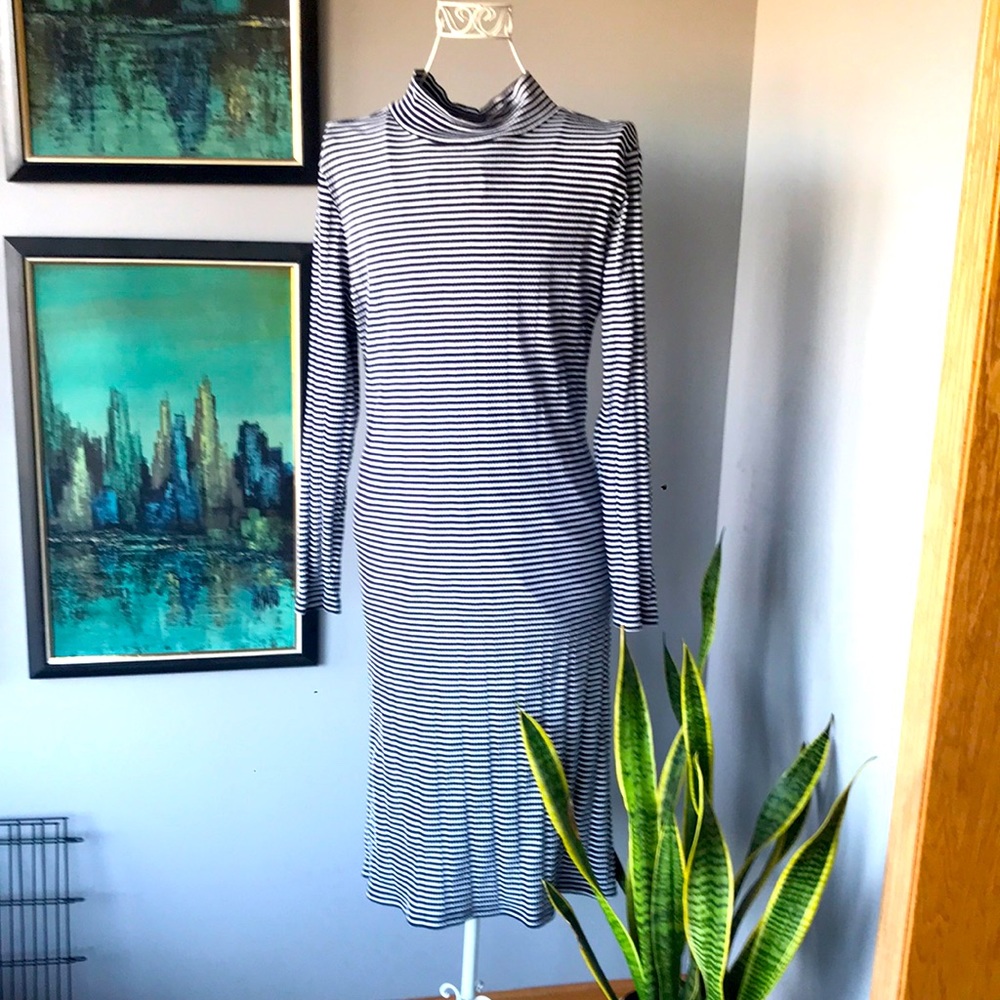 Loft Turtleneck Dress Sz L